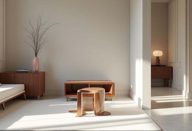 Elegant interior showcasing bespoke furniture prize